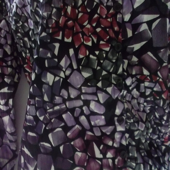Dressbarn Multi Color Blouse Sz. Large - Picture 4 of 5